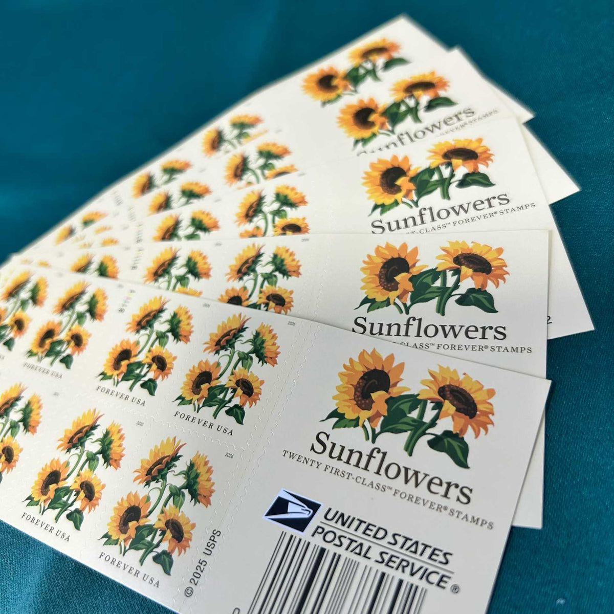 2026 Sunflowers Forever stamp booklets