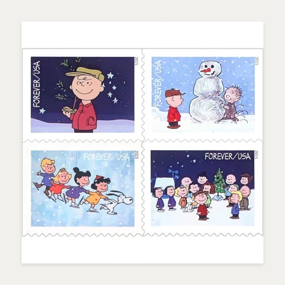 2015 A Charlie Brown Christmas Forever Stamps – First-Class Postage Booklets Secondary image