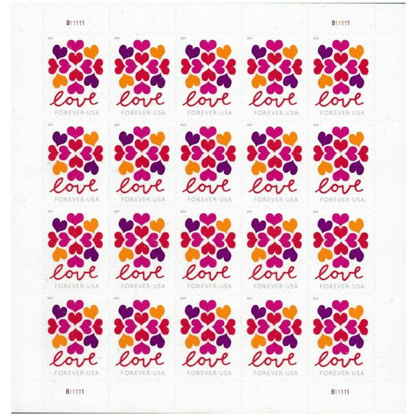 2019 Love Hearts Blossom Forever First Class Postage Stamps image 0