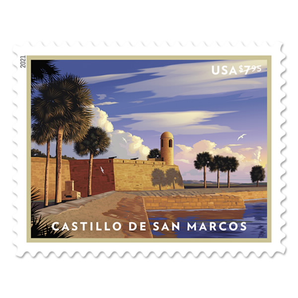 Castillo de San Marcos Priority Mail stamp Main image