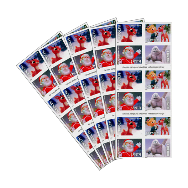 Rudolph the Red-Nosed Reindeer stamp booklets