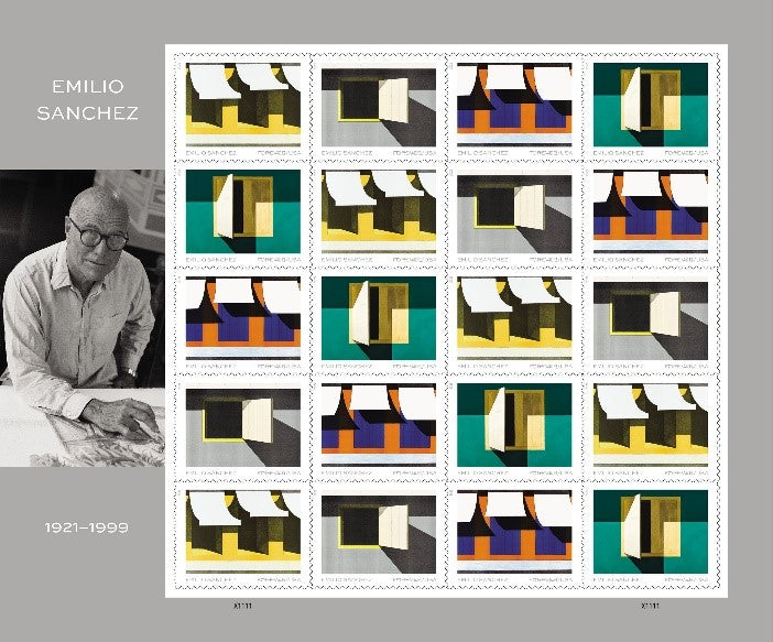 Emilio Sanchez Forever stamp sheet Main image