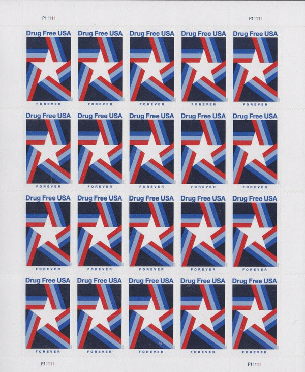Drug Free Forever stamp sheet