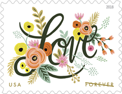 Love Flourishes Forever First Class Postage Stamps Secondary image