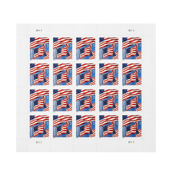 2022 U.S. Flag Forever stamp booklet pane
