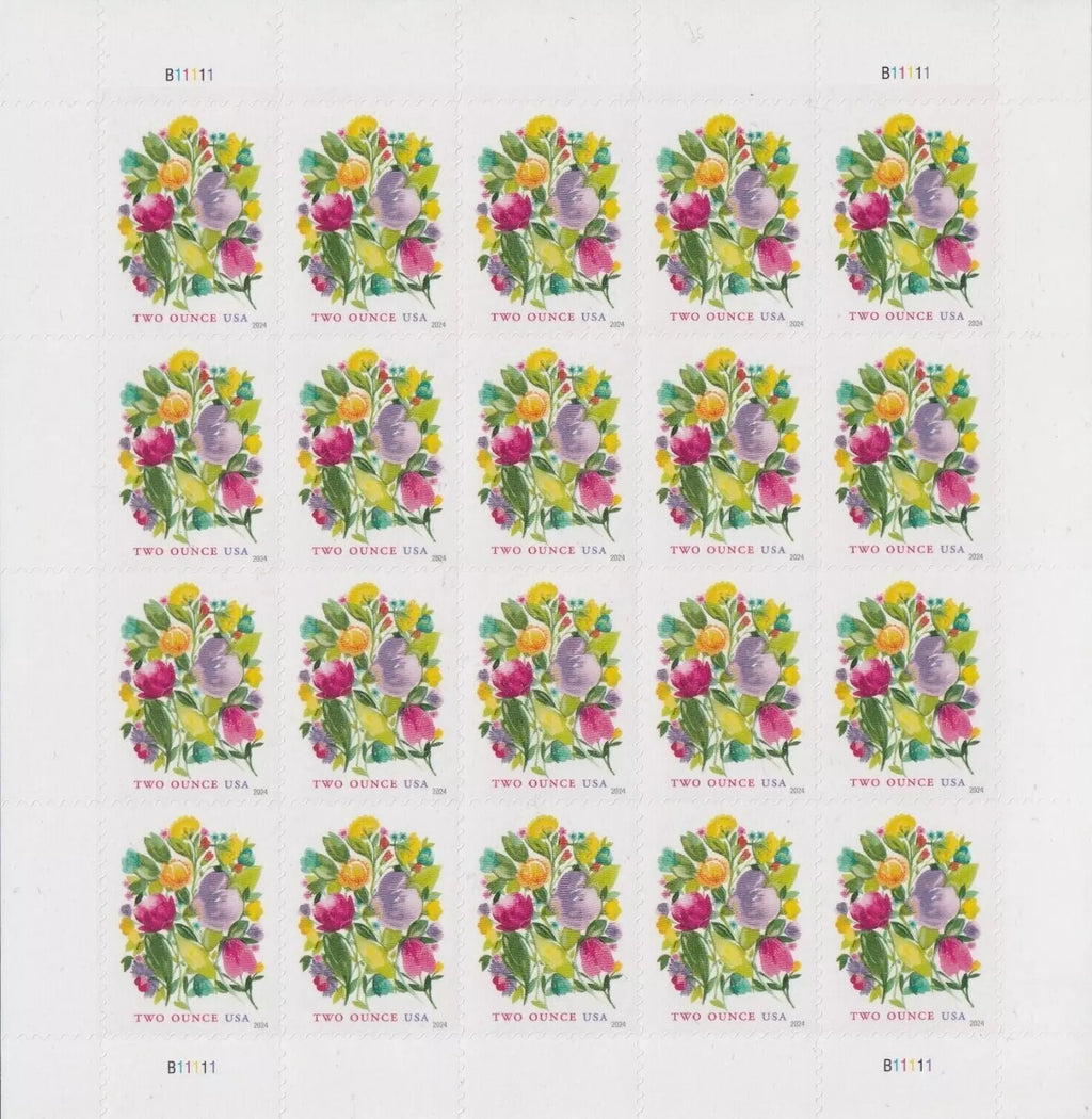 Wedding Blooms two-ounce stamp sheet