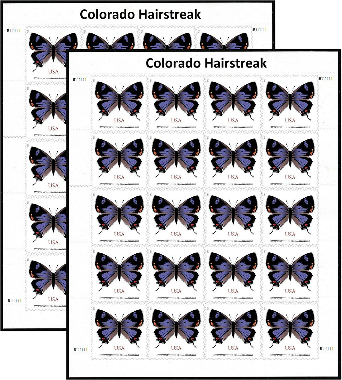 Colorado Hairstreak Non-Machinable Stamps Secondary image