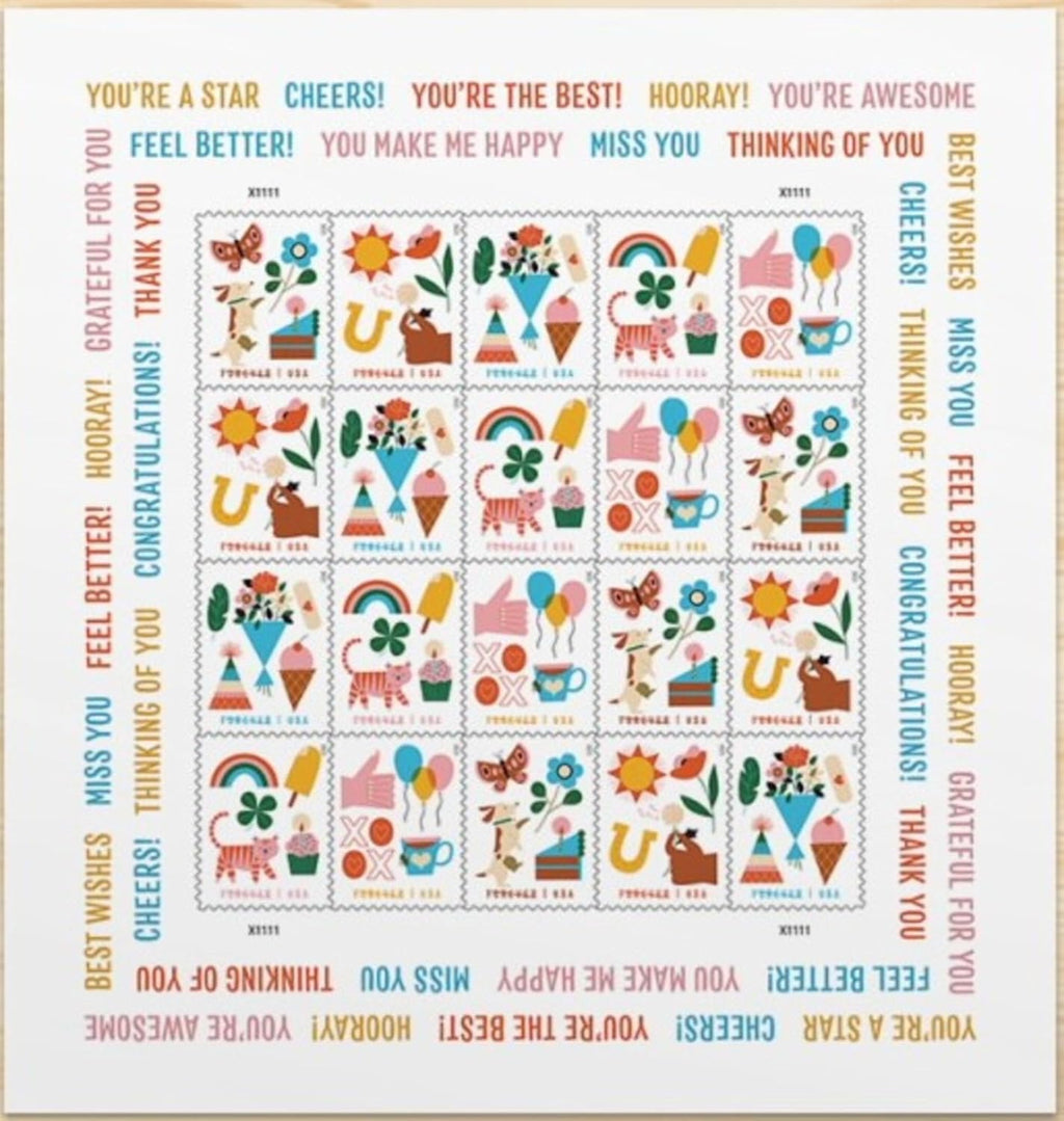 Thinking of You Forever stamp sheet