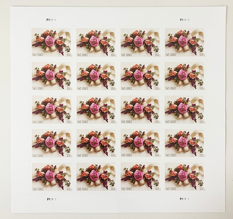 Garden Corsage two-ounce stamp sheet Main image