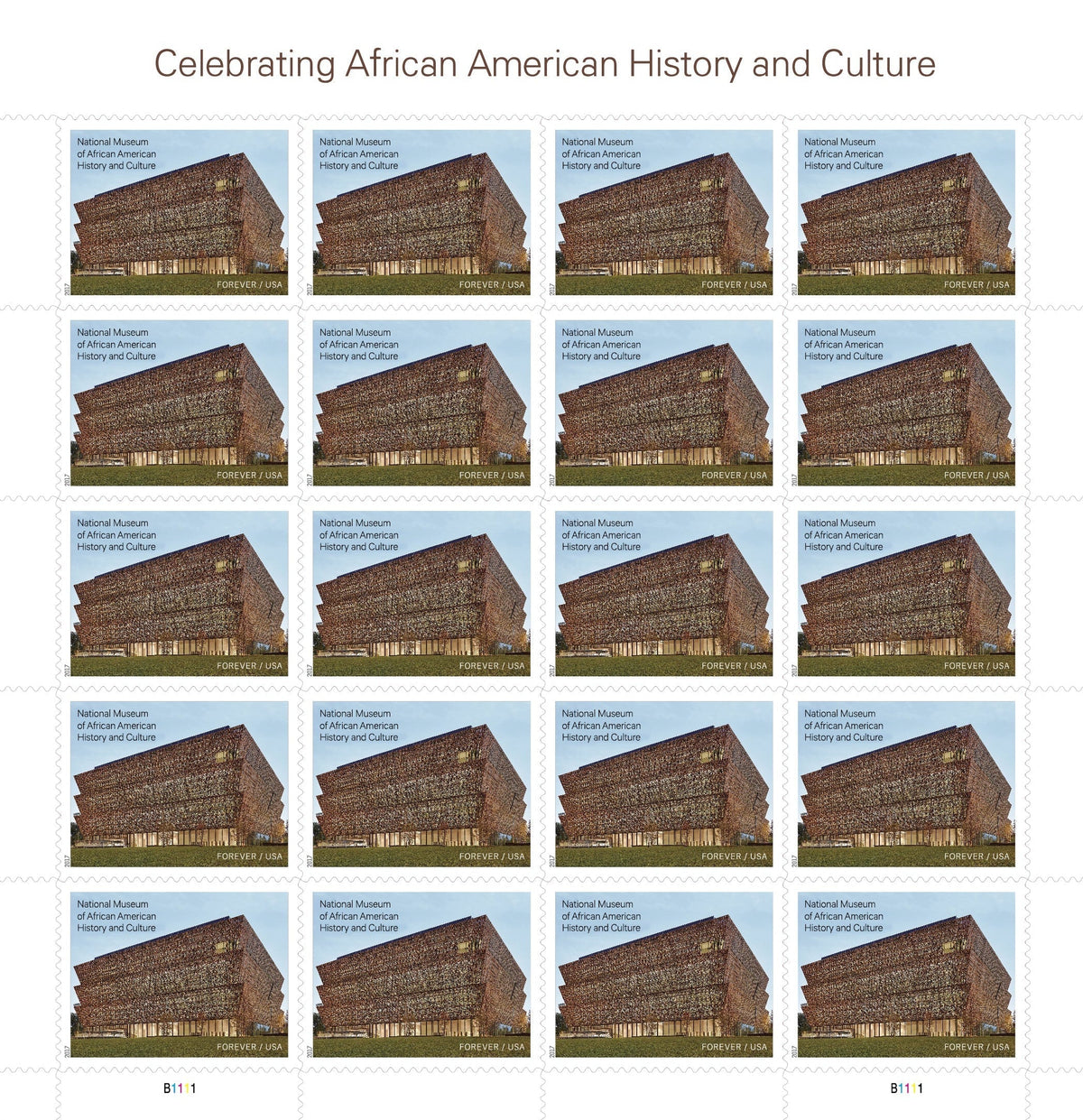 Celebrating African American History and Culture Forever Postage Stamps