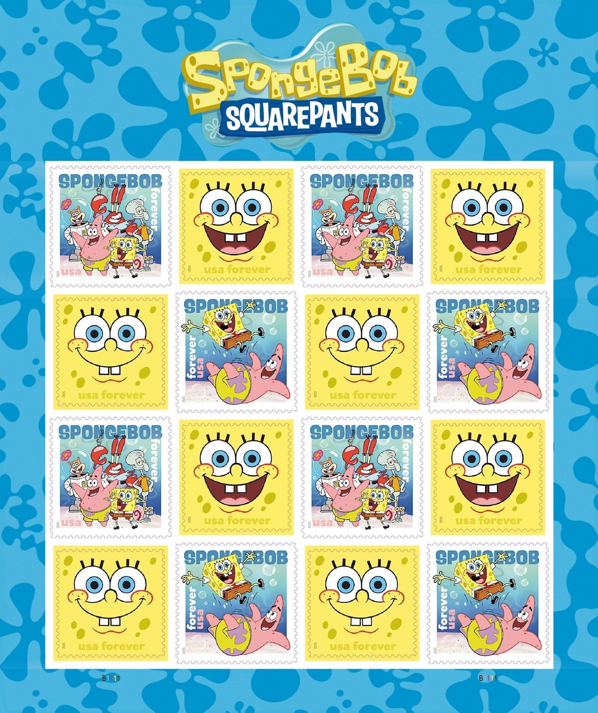 SpongeBob Squarepants Forever postage stamps