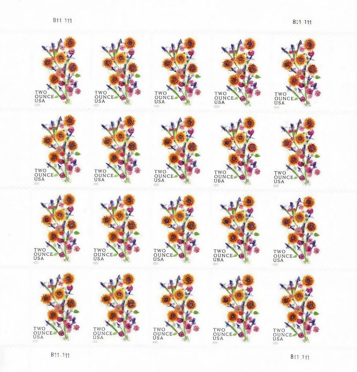 Sunflower Bouquet Two Ounce Forever postage stamps Main image