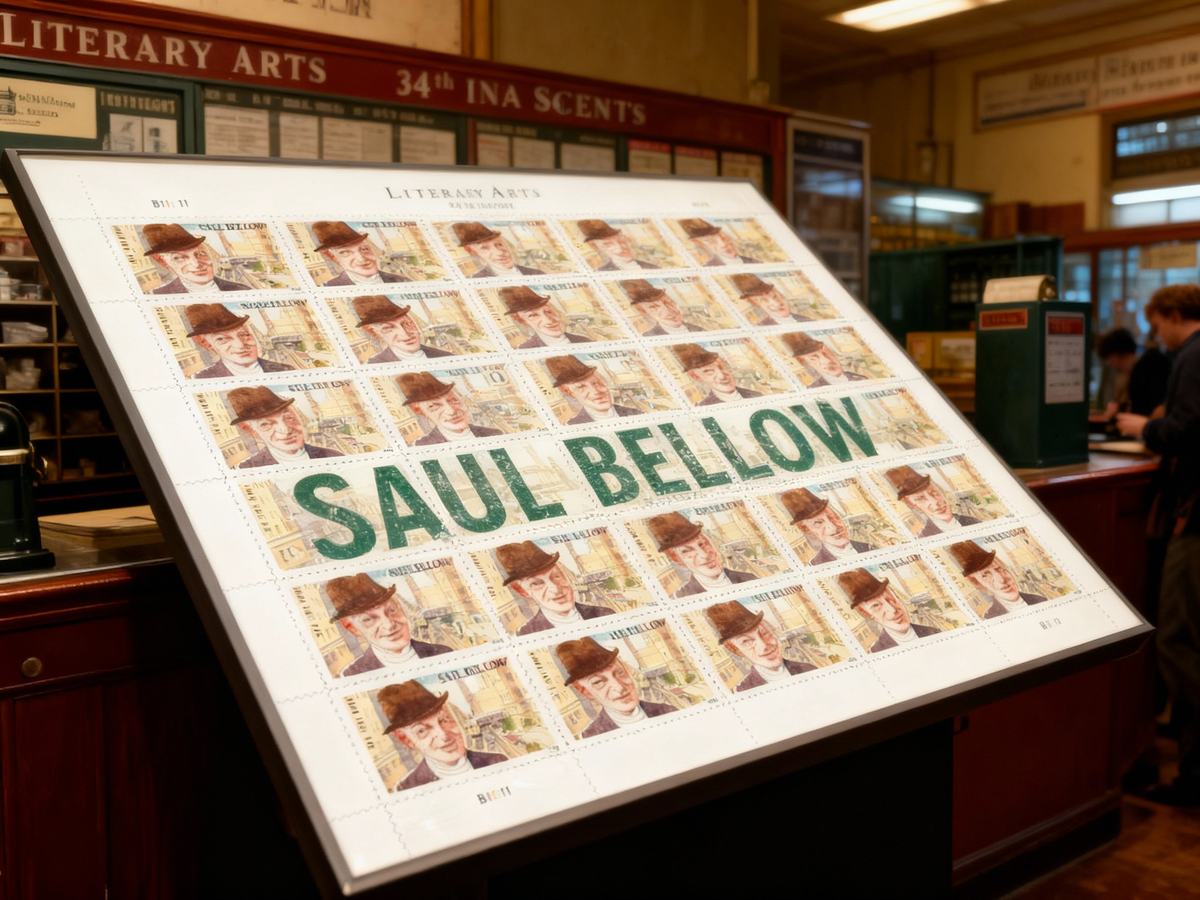 Literary Arts Saul Bellow Three Ounce Forever Fit CD postage stamps Main image