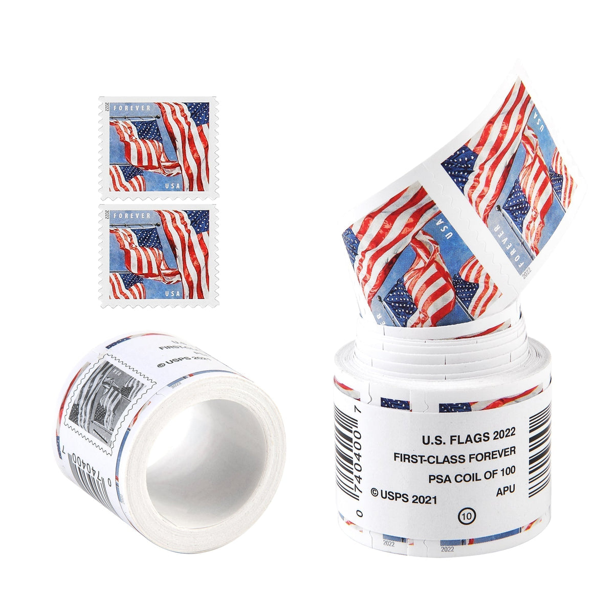 2022 U.S. Flag Forever stamp roll
