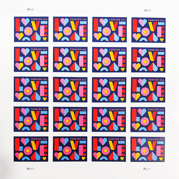2021 Love Forever First Class Postage Stamps image 0