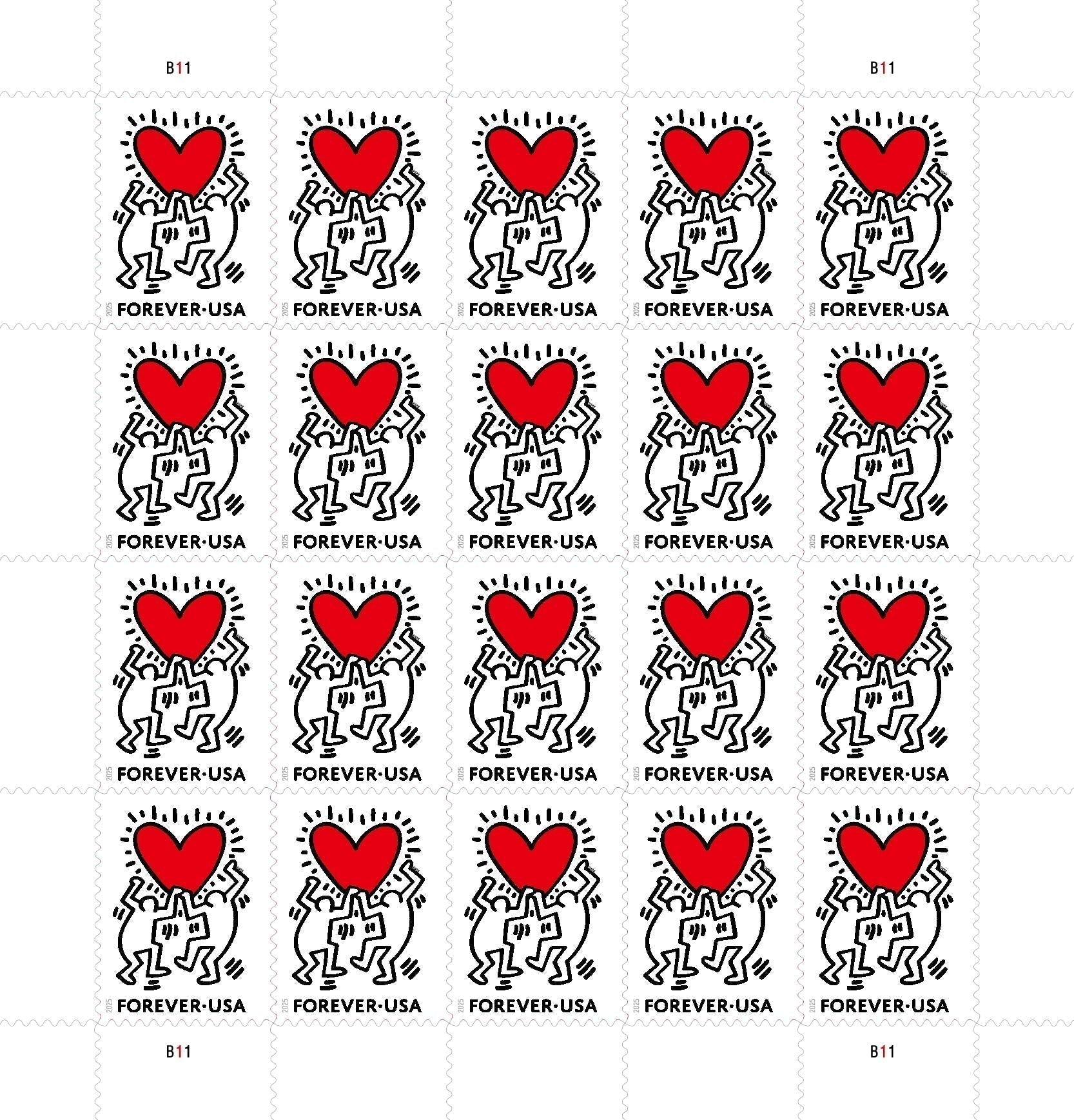 2025 Love Forever First Class Postage Stamps image 0