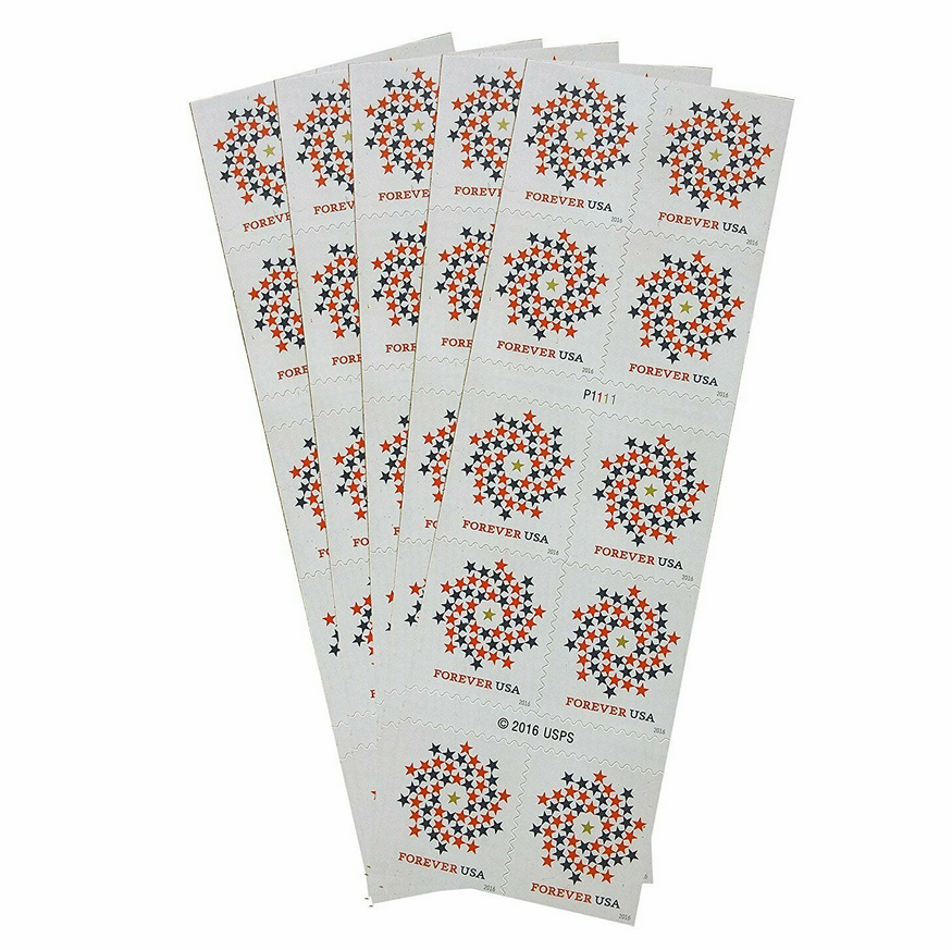 Patriotic Spiral Forever stamp booklets Main image