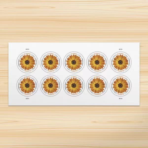 Global African Daisy international stamp strip Main image