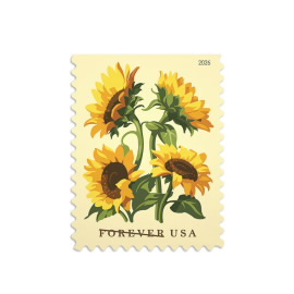 2026 Sunflowers Forever stamp booklet Main image