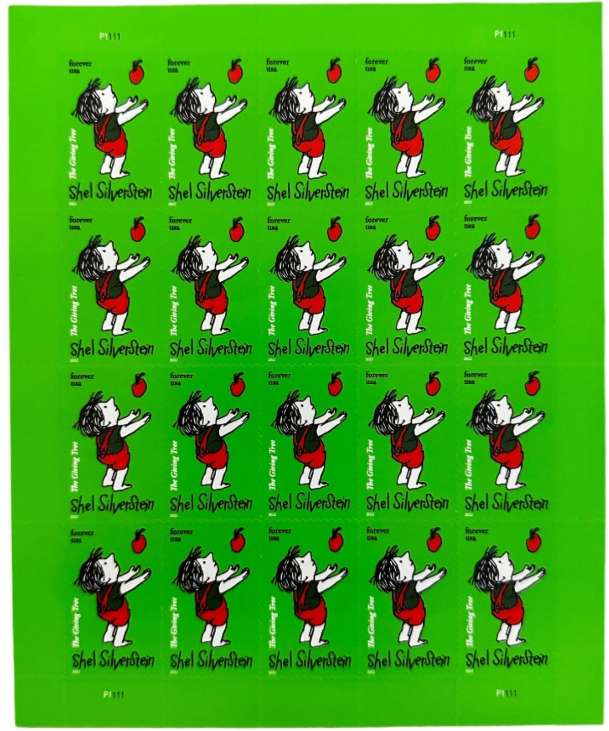 Shel Silverstein Forever stamp sheet Main image