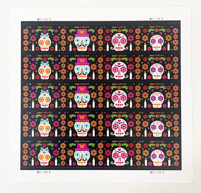 Day of the Dead Forever stamp pane Main image