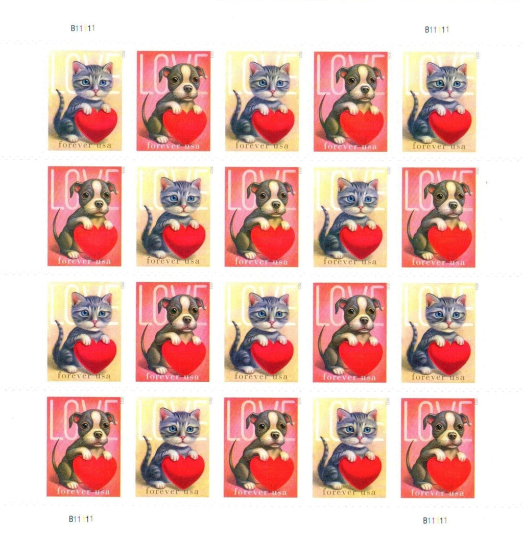 2023 Love Forever stamp sheet