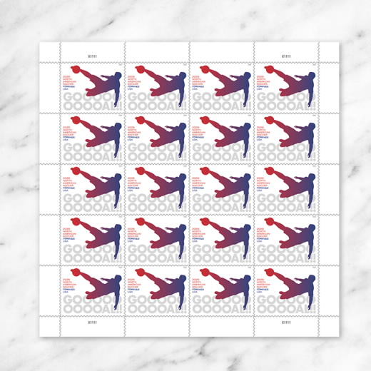 North American Soccer postage stamps Main image